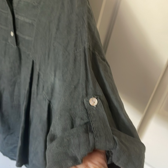 I Love Linen Grey Tunic Large - Picture 4 of 6